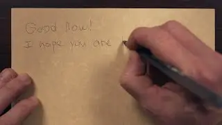 Lefty Rights You a Write-handed Letter ASMR