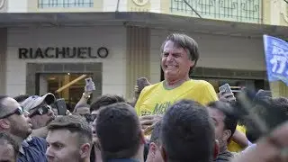 Moment Brazilian presidential candidate was stabbed