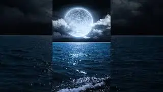 reflection of the moon in the sea#shorts#shortsvideo#moon#reflection#sea#reflectionmoon#soundsea