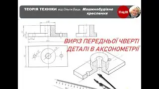 Виріз передньої чверті в аксонометрії