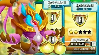 High Cavernous Dragon HEROIC COMBAT I & II Dragon City