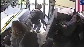 Heroic school bus driver saves student from getting hit by car - TomoNews