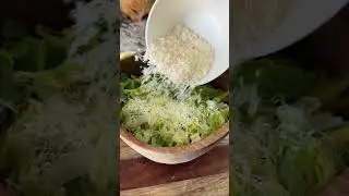 Crunchy Lemon Parmesan salad #foodshorts #saladrecipe #romainelettuce #salads