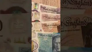 Differences Banknotes KING Charles III and Queen Elisabeth II. #banknote #money #currency