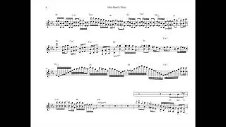 John Henry's Blues with lead sheet (Alan Lomax Field Recording - Tangle Eye Remix -  With Score)