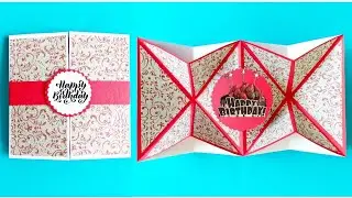 Birthday Explosion Card Idea|Star Explosion Card
