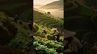 Where hard work meets breathtaking views #farm #farming #farmer #nature #shorts