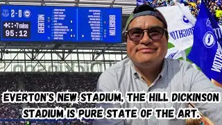 THE moment EVERTON beat BRIGHTON in HIS new HILL DICKINSON STADIUM | EVERTON 2-0 BRIGHTON