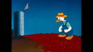 Donald Duck's Getting Angry After Apple Falls On His Head For 10 Hours