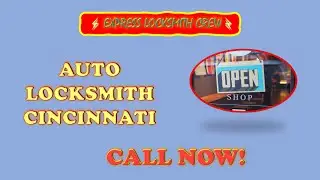 Need an Auto Locksmith in Cincinnati? Call Today!