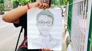 Giving Sketch to Priyanshu. ll robbymadadvlogs ll sketch, sketchwithme
