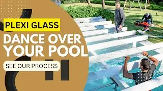 Setting Up Our Clear Pool Cover Dance Floor & Clear Top Tent | Golden Moments & Events Rentals