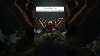 Some moths with ultrasound organs #moth #bat #ultrasound