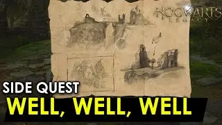 How To Complete Side Quest - Well, Well, Well - لغز - Hogwarts Legacy شرح
