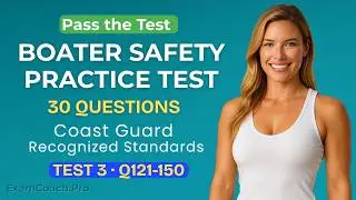 NASBLA Boater Safety Practice Test 3A (Questions 121&ndash;150) &ndash; Exam Coach Pro