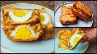 মাত্র ১০ মিনিটেই লোভনীয় স্বাদের নাস্তা রেসিপি । Egg Potato Sandwich Recipe | Egg Bread Snacks