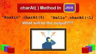 charAt() in Java | String methods in Java | Exception in Java | How to extract character from String