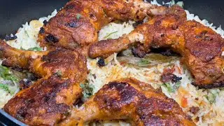 एकदम अलग तरीके का तंदूरी चिकन चना पुलाव | Tandoori Chicken Chana Pulao| Easy Chicken Pulav recipe