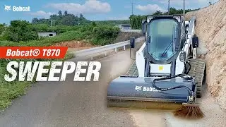 Bobcat&reg; Sweeper, the Ideal Attachment for Site Cleanup | Bobcat&reg; Equipment