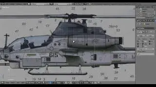 AH-1Z Viper - 3D Modelling with Blender l Long Version