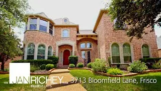 3713 Bloomfield Lane, Frisco, Texas. Beautiful luxury home in Shaddock Creek Estates neighborhood.