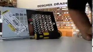 Remove Square Drain and Replace With Modern Drain, Designer Drains