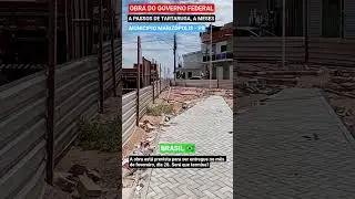 Visitando uma Obra do governo federal, MARIZ&Oacute;POLIS -PB parada. #nordeste #noticias