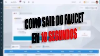 #BITSLER - COMO SAIR DO FAUCET EM 10 SEGUNDOS