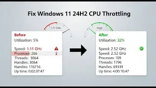 Stop Windows 11 24H2 CPU Throttling Background Apps (Fix Low Performance)