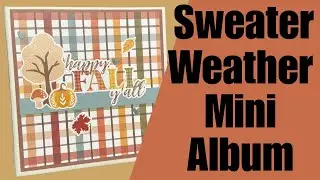 Прекрасный урок по созданию мини-альбома с использованием Sweater Weather от Echo Park. #minalbum...
