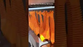 Springy Giraffe Army Bouncing on 3D Printers! 🦒✨