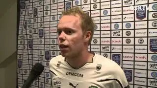 Patrik Haginge efter segern mot GAIS
