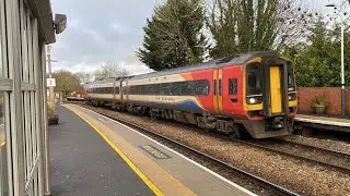 EMR 158857 2K09 Doncaster to Lincoln calls at platform 1 10;15 6L Lea Road 6/12/2025