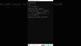 [MYSQL] Add a New Column to the Table.