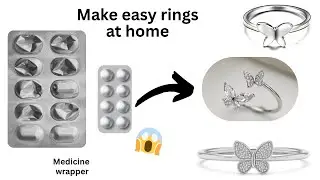 DIY homemade butterfly ring🥰😍/how to make rings at home / easy ring making/diy&nbsp;rings/rings&nbsp;making