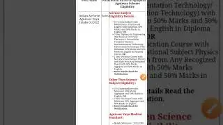 Join Indian Airforce Agneepath Agniveer Recruitment 2022/Online form date/exam date/height/age limit