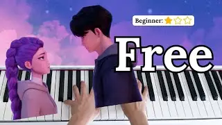 Free - Rumi & Jinu (KPop Demon Hunters)⎮Easy Slow Piano Tutorial