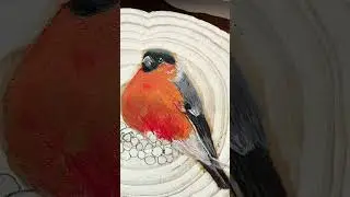 Как нарисовать снегиря? Живопись маслом. Nadia Solntseva #art #oilpainting #снегирь #artlesson #bird
