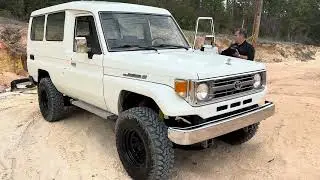 1993 Toyota Land Cruiser FZJ75 Bush Taxi Troopy Dobinsons Lift Kit For Sale Dry Climate Car Cave