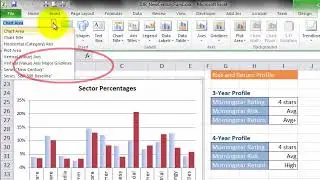 MS Excel Creating a Combination Chart