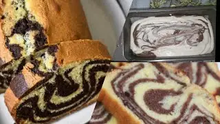 Eggless Chocolate Marble Cake |Marble Cake Without Egg & Butter