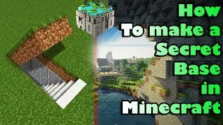 HOW TO MAKE A SECRET BASE IN MINECRAFT | TML  tutorial in sinhala