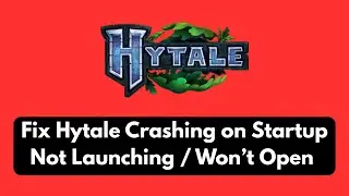 Fix Hytale Server Crashing Error &ndash; Not Launching / Not Opening [2026]