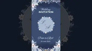 Digital Wedding Invitation Video | Custom Invitation template | Video Id 119