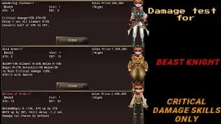 Best Armor For Damage [TEST/Beast Knight] Iruna Online