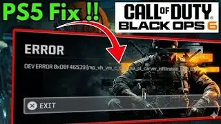 Исправление ошибки разработчика Black Ops 6 OXD8F46539 на PS5