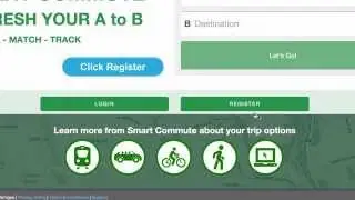 Smart Commute tool tutorial #1 - How to Register