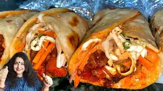 SCHEZWAN CHICKEN ROLL RECIPE 🔥 CHICKEN ROLL RECIPE | SCHEZWAN CHICKEN RECIPE|CHICKEN FRANKIE RECIPE