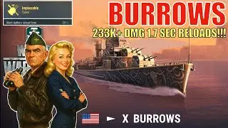 USS Burrows is game breaking! ⚓ 230K+ Damage & 1.7s Reloads w/ Admiral Halsey
