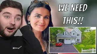 Brits React to American House Tour!
